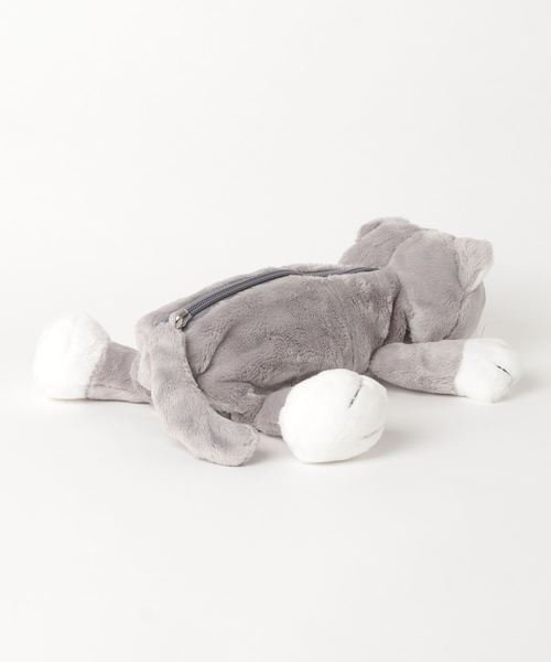 nici（ニキ）の「NICI/フィギュアポーチ グレーキャット ペンポーチ もこもこ（おもちゃ・レディース・グレー・ONE SIZE）」の2枚目の写真
