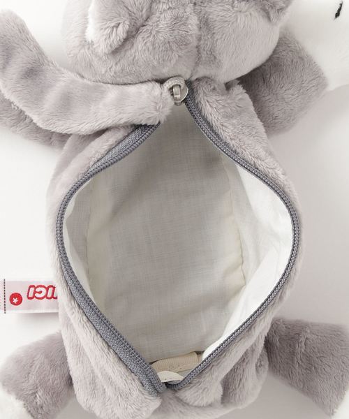 nici（ニキ）の「NICI/フィギュアポーチ グレーキャット ペンポーチ もこもこ（おもちゃ・レディース・グレー・ONE SIZE）」の4枚目の写真