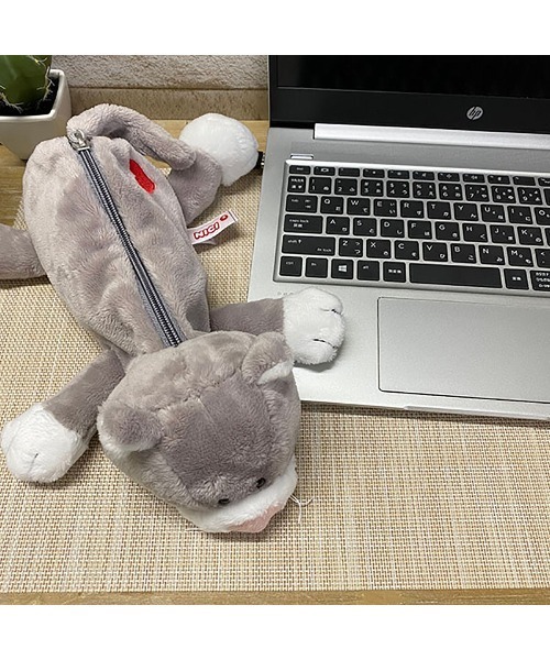 nici（ニキ）の「NICI/フィギュアポーチ グレーキャット ペンポーチ もこもこ（おもちゃ・レディース・グレー・ONE SIZE）」の10枚目の写真