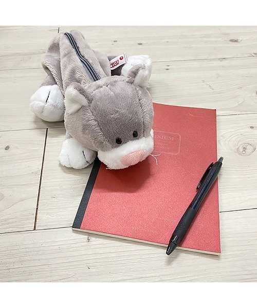 nici（ニキ）の「NICI/フィギュアポーチ グレーキャット ペンポーチ もこもこ（おもちゃ・レディース・グレー・ONE SIZE）」の13枚目の写真