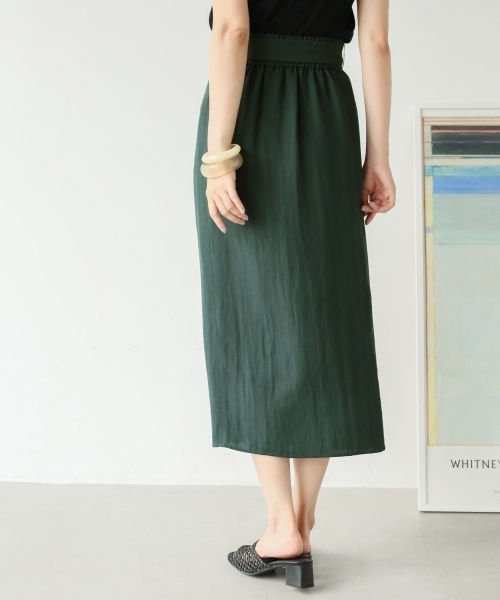 A part by（アパートバイ）の「RyNyラップタイトスカート 798511（スカート・レディース・レッド/グリーン/ベージュ系その他/ブルー系その他・FREE）」の11枚目の写真