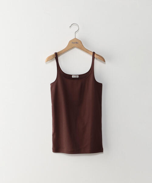 Steven Alan（スティーブンアラン）の「＜Steven Alan＞COTTON FRIES CAMISOLE TANK TOP/タンクトップ（キャミソール・レディース・ベージュ/ダークブラウン/オフホワイト/ブラック/ピンク/ライトピンク/ナチュラル/ブラウン・FREE）」の9枚目の写真