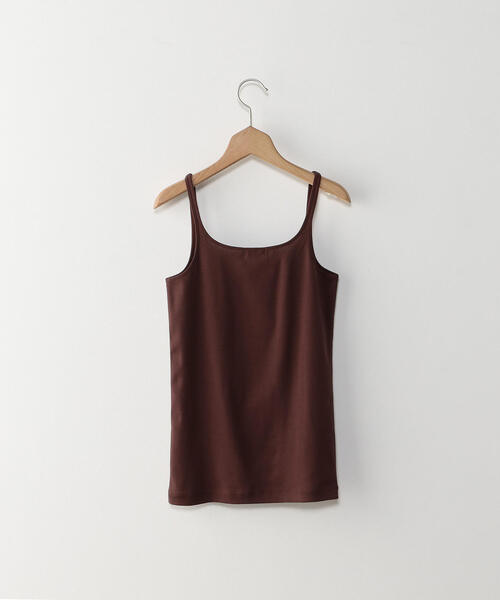 Steven Alan（スティーブンアラン）の「＜Steven Alan＞COTTON FRIES CAMISOLE TANK TOP/タンクトップ（キャミソール・レディース・ベージュ/ダークブラウン/オフホワイト/ブラック/ピンク/ライトピンク/ナチュラル/ブラウン・FREE）」の13枚目の写真