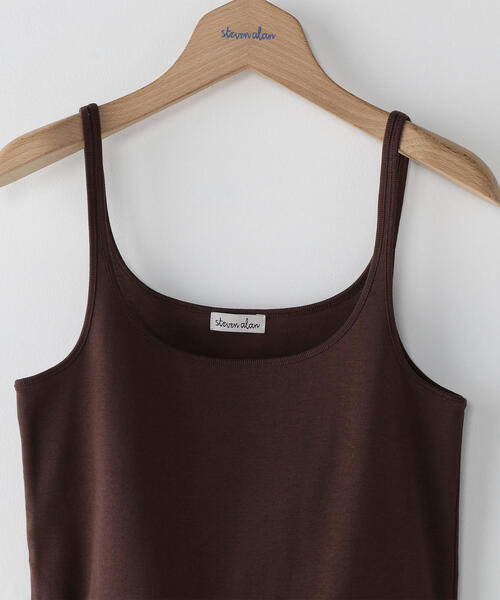 Steven Alan（スティーブンアラン）の「＜Steven Alan＞COTTON FRIES CAMISOLE TANK TOP/タンクトップ（キャミソール・レディース・ベージュ/ダークブラウン/オフホワイト/ブラック/ピンク/ライトピンク/ナチュラル/ブラウン・FREE）」の12枚目の写真