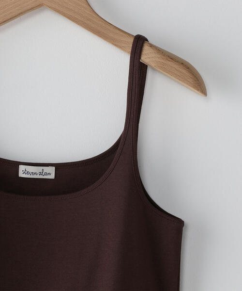 Steven Alan（スティーブンアラン）の「＜Steven Alan＞COTTON FRIES CAMISOLE TANK TOP/タンクトップ（キャミソール・レディース・ベージュ/ダークブラウン/オフホワイト/ブラック/ピンク/ライトピンク/ナチュラル/ブラウン・FREE）」の11枚目の写真