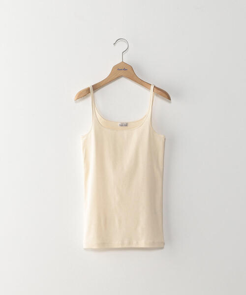 Steven Alan（スティーブンアラン）の「＜Steven Alan＞COTTON FRIES CAMISOLE TANK TOP/タンクトップ（キャミソール・レディース・ベージュ/ダークブラウン/オフホワイト/ブラック/ピンク/ライトピンク/ナチュラル/ブラウン・FREE）」の18枚目の写真