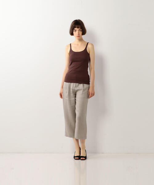 Steven Alan（スティーブンアラン）の「＜Steven Alan＞COTTON FRIES CAMISOLE TANK TOP/タンクトップ（キャミソール・レディース・ベージュ/ダークブラウン/オフホワイト/ブラック/ピンク/ライトピンク/ナチュラル/ブラウン・FREE）」の21枚目の写真