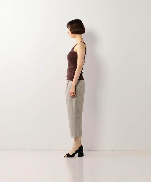 Steven Alan（スティーブンアラン）の「＜Steven Alan＞COTTON FRIES CAMISOLE TANK TOP/タンクトップ（キャミソール・レディース・ベージュ/ダークブラウン/オフホワイト/ブラック/ピンク/ライトピンク/ナチュラル/ブラウン・FREE）」の15枚目の写真