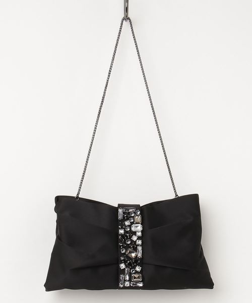 YECCA VECCA（イェッカヴェッカ）の「Lapuis×YCVCクラッチバック（クラッチバッグ・レディース・ブラック/グリーン/ライトベージュ・FREE）」の2枚目の写真