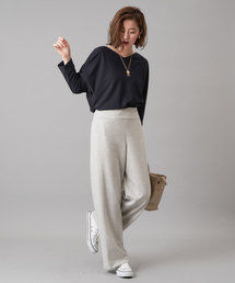 RIVE DROITE | 千鳥ジャージセミワイドパンツ(その他パンツ)