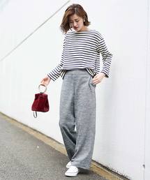 RIVE DROITE | 千鳥ジャージセミワイドパンツ(その他パンツ)