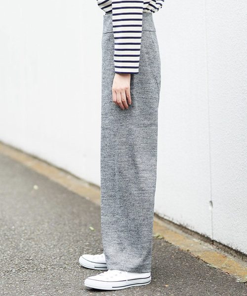 RIVE DROITE(リヴドロワ)の「千鳥ジャージセミワイドパンツ(その他パンツ・レディース・ライトグレー/ブラック・38/36)」の15枚目の写真