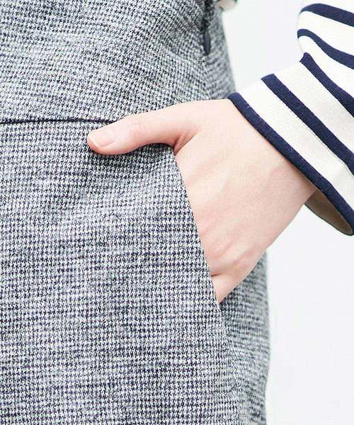 RIVE DROITE(リヴドロワ)の「千鳥ジャージセミワイドパンツ(その他パンツ・レディース・ライトグレー/ブラック・38/36)」の18枚目の写真