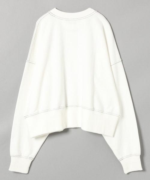 JEANASIS（ジーナシス）の「ステッチショートウラケプルオーバー/811323（スウェット・レディース・ブラック/ベージュ/オフホワイト・FREE）」の4枚目の写真