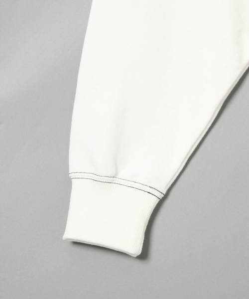 JEANASIS（ジーナシス）の「ステッチショートウラケプルオーバー/811323（スウェット・レディース・ブラック/ベージュ/オフホワイト・FREE）」の7枚目の写真