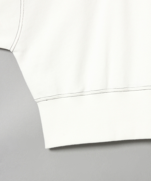 JEANASIS（ジーナシス）の「ステッチショートウラケプルオーバー/811323（スウェット・レディース・ブラック/ベージュ/オフホワイト・FREE）」の8枚目の写真