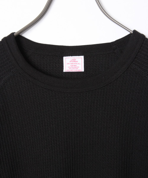 GLOBAL WORK(グローバルワーク)の「JE MORGANサーマル(ムジ)/819485(Tシャツ/カットソー・レディース・ホワイト/ブラック/グレー・FREE)」の12枚目の写真