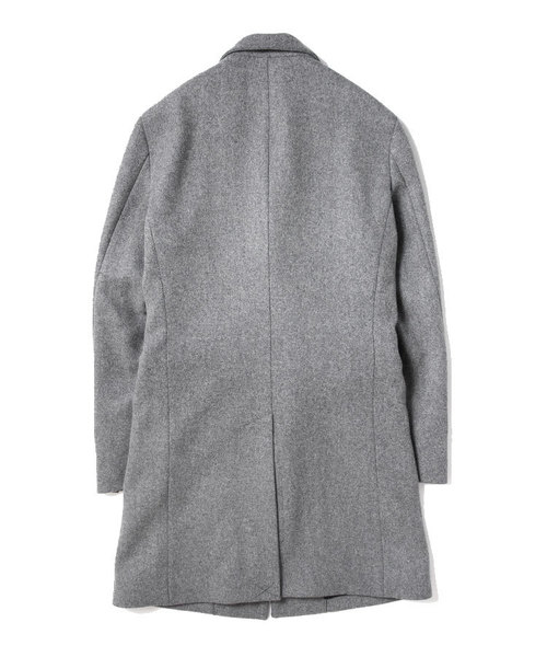 Luv maison（ラブメゾン）の「ストレッチメルトンチェスターコート（チェスターコート・メンズ・ブラック/グレー/ベージュ/サックスブルー・M/L/XL）」の6枚目の写真