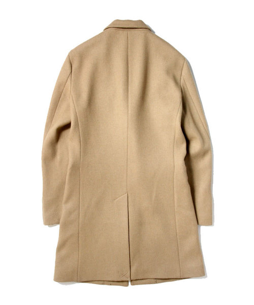 Luv maison（ラブメゾン）の「ストレッチメルトンチェスターコート（チェスターコート・メンズ・ブラック/グレー/ベージュ/サックスブルー・M/L/XL）」の7枚目の写真