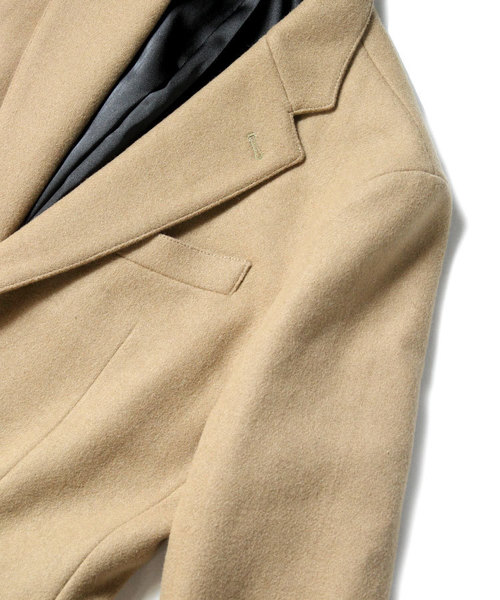 Luv maison（ラブメゾン）の「ストレッチメルトンチェスターコート（チェスターコート・メンズ・ブラック/グレー/ベージュ/サックスブルー・M/L/XL）」の11枚目の写真