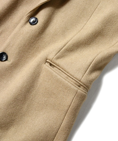 Luv maison（ラブメゾン）の「ストレッチメルトンチェスターコート（チェスターコート・メンズ・ブラック/グレー/ベージュ/サックスブルー・M/L/XL）」の12枚目の写真