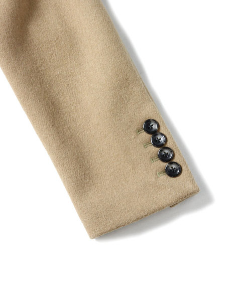 Luv maison（ラブメゾン）の「ストレッチメルトンチェスターコート（チェスターコート・メンズ・ブラック/グレー/ベージュ/サックスブルー・M/L/XL）」の13枚目の写真