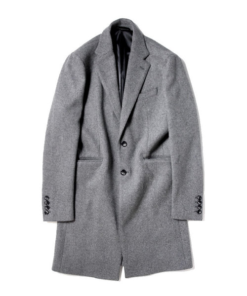 Luv maison（ラブメゾン）の「ストレッチメルトンチェスターコート（チェスターコート・メンズ・ブラック/グレー/ベージュ/サックスブルー・M/L/XL）」の21枚目の写真