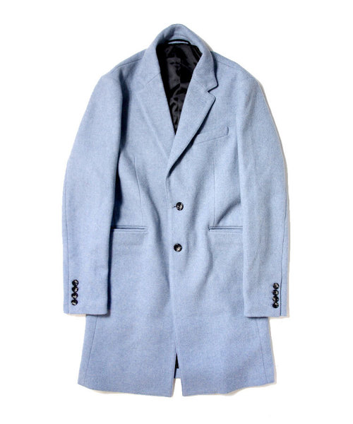 Luv maison（ラブメゾン）の「ストレッチメルトンチェスターコート（チェスターコート・メンズ・ブラック/グレー/ベージュ/サックスブルー・M/L/XL）」の19枚目の写真