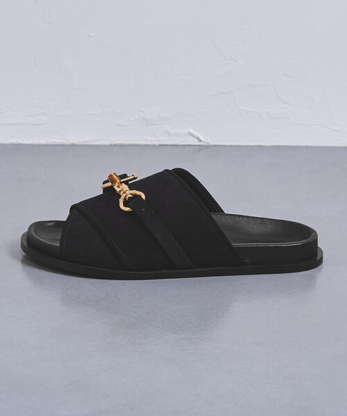 Pippichic(ピッピシック)の「<PIPPICHIC(ピッピシック)>ビット ヌバック サンダル†◆(サンダル・メンズ・ブラック・40/41/42)」の2枚目の写真