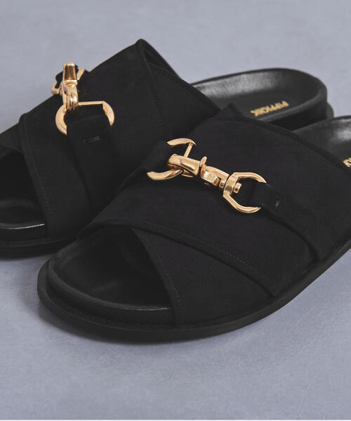 Pippichic(ピッピシック)の「<PIPPICHIC(ピッピシック)>ビット ヌバック サンダル†◆(サンダル・メンズ・ブラック・40/41/42)」の5枚目の写真