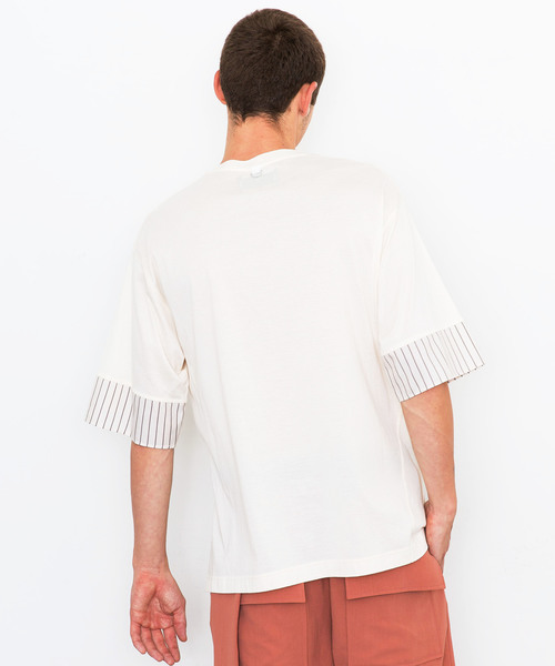 FIT MIHARAYASUHIRO（フィットミハラヤスヒロ）の「非表示【FIT】Front Slit T-shirt（Tシャツ/カットソー・メンズ・ホワイト/ネイビー/ブルー・44/46/48）」の6枚目の写真