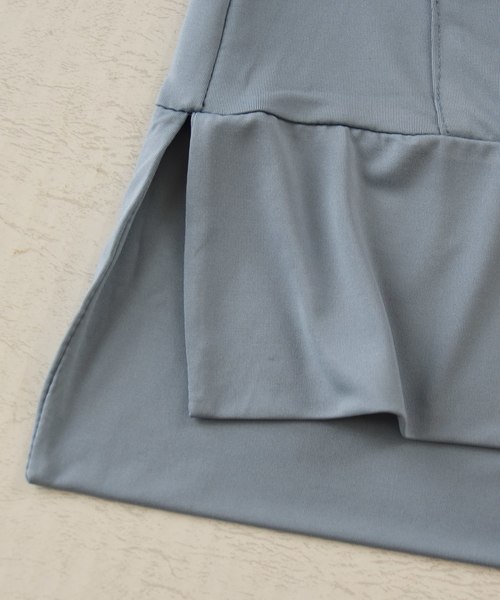 Lace Ladies（レースレディース）の「ワンピース風ロング丈ラッシュガード（ラッシュガード・レディース・ネイビー/ホワイト/ホワイト系その他/ブラック/ブルーグレー・FREE）」の18枚目の写真