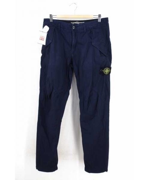 stone  ナイロンパンツ　ブルー ブランド古着】18SS テーパードナイロンパンツ（その他パンツ）｜STONE