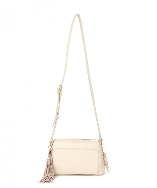 niko and...（ニコアンド）の「オリジナルタッセルお財布ショルダーバッグ（ショルダーバッグ・レディース・ベージュ/グリーン/ブラック/ライトブラウン/スカイブルー/その他1/パープル/オフホワイト/イエロー・FREE/0）」の2枚目の写真