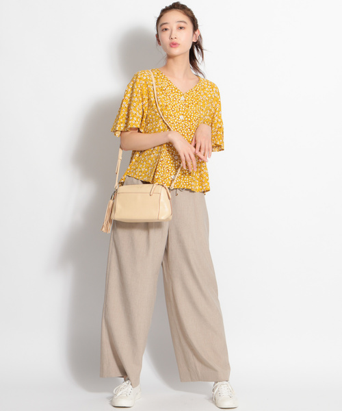 niko and...（ニコアンド）の「オリジナルタッセルお財布ショルダーバッグ（ショルダーバッグ・レディース・ベージュ/グリーン/ブラック/ライトブラウン/スカイブルー/その他1/パープル/オフホワイト/イエロー・FREE/0）」の15枚目の写真