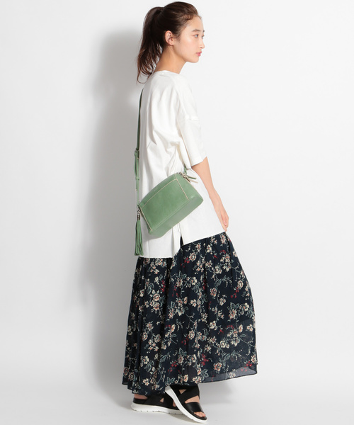 niko and...（ニコアンド）の「オリジナルタッセルお財布ショルダーバッグ（ショルダーバッグ・レディース・ベージュ/グリーン/ブラック/ライトブラウン/スカイブルー/その他1/パープル/オフホワイト/イエロー・FREE/0）」の17枚目の写真