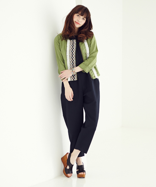 Another Edition（アナザーエディション）の「AE JQ TAPE BLSN ◆（ブルゾン・レディース・ホワイト/ベージュ/オリーブ・SMALL/MEDIUM）」の14枚目の写真