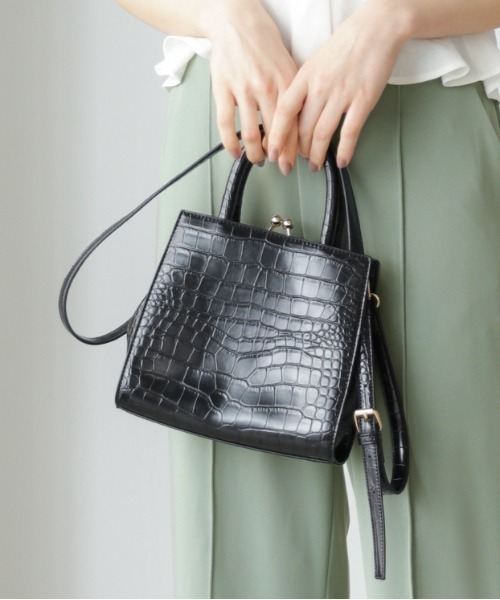 Heather(ヘザー)の「ガマグチショルダーBAG 847719(ショルダーバッグ)」|ブラック系その他