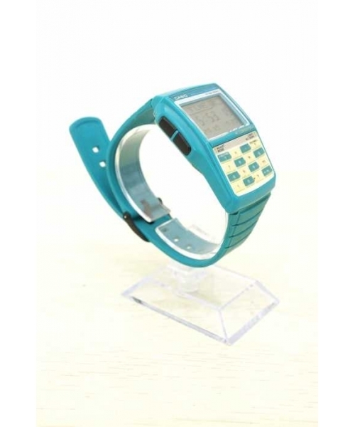 【レア美品 稼働品】CASIO データバンクDBC-32 蛍光グリーン ブランド古着】DATA BANK DBC-32 ソーラー腕時計（アナログ腕時計