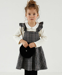 D.fesense | 【D.fesense /ディーフェセンス】肩フリルジャンスカ(ジャンパースカート)