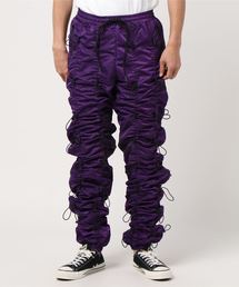 ブラックアコーディオンパンツ（BLACK-ACCORDION PANTS）