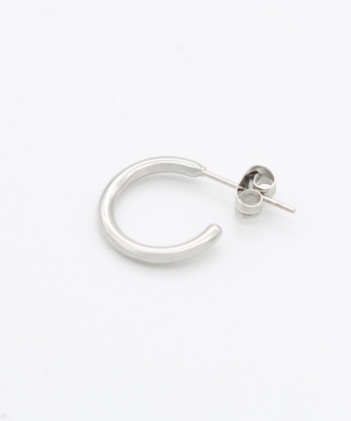 Vaya Con Dios（ヴァヤコンディオス）の「【VayaConDios/ヴァヤコンディオス】ステンレス製O字フープピアス（ピアス（片耳用）・メンズ・シルバー/ブラック/ピンクゴールド/ゴールド・FREE）」の8枚目の写真