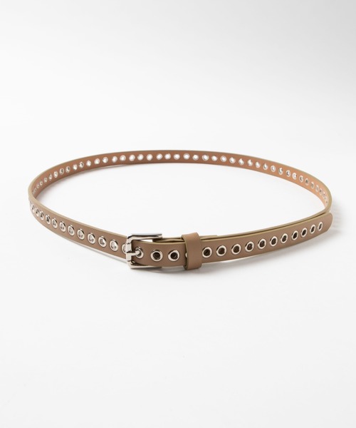 WEGO（ウィゴー）の「WEGO/細フェイクレザーハトメベルト（ベルト・レディース・ブラック/ベージュ/パープル・FREE）」の10枚目の写真