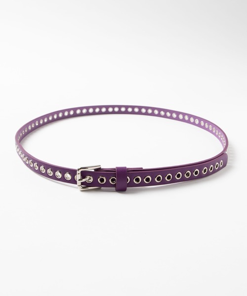 WEGO（ウィゴー）の「WEGO/細フェイクレザーハトメベルト（ベルト・レディース・ブラック/ベージュ/パープル・FREE）」の11枚目の写真