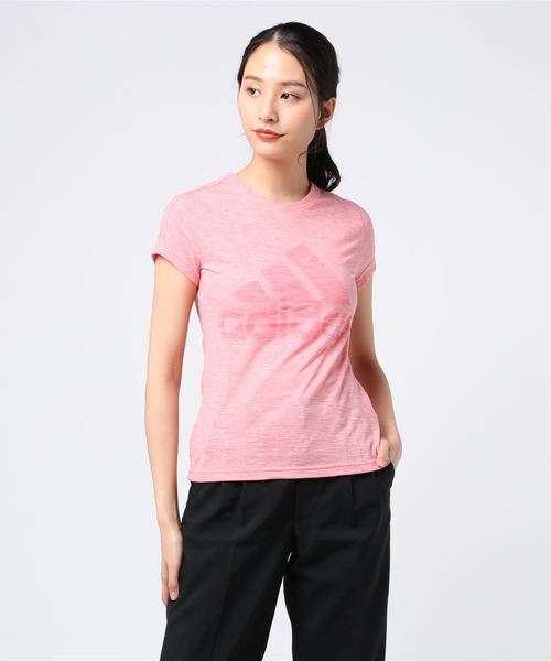 adidas（アディダス）の「アディダス adidas 半袖Tシャツ（Tシャツ/カットソー・レディース・ブラック/ピンク/ホワイト/ラベンダー・S/M/XL/L）」の4枚目の写真