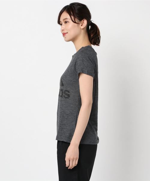 adidas（アディダス）の「アディダス adidas 半袖Tシャツ（Tシャツ/カットソー・レディース・ブラック/ピンク/ホワイト/ラベンダー・S/M/XL/L）」の5枚目の写真