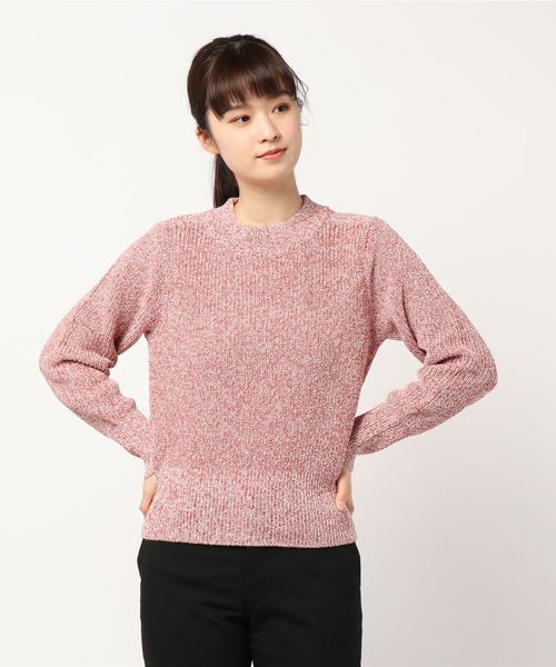 SIPULI（シプリ）の「ギマコットン 杢糸ショートプルオーバー（ニット/セーター・レディース・ネイビー/オレンジ/ベージュ・2/3）」の15枚目の写真
