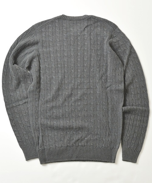 SHIPS（シップス）の「ZANONE: キャメル ケーブル クルーネック