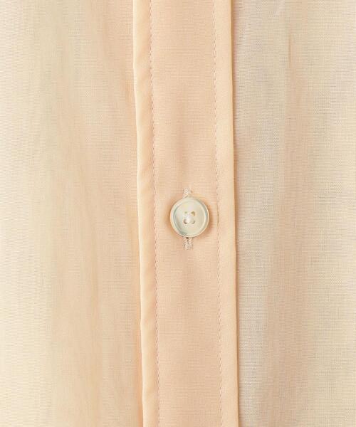 BEAUTY&YOUTH UNITED ARROWS（ビューティーアンドユースユナイテッドアローズ）の「BY コットンオーガンジーバンドカラーシャツ ◆（シャツ/ブラウス・レディース・オフホワイト/シャーベット・FREE）」の6枚目の写真