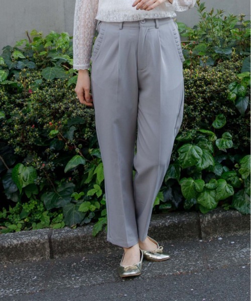 flower（フラワー）の「デイリーフリルパンツ 2（その他パンツ・レディース・ブルー/アイボリー/グレー・FREE）」の3枚目の写真